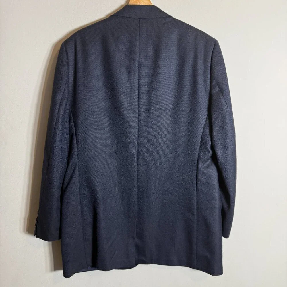 Brooks Brothers Fitzgerald Wool Sport Coat Dinner Jacket Blazer Men's 42L Blue